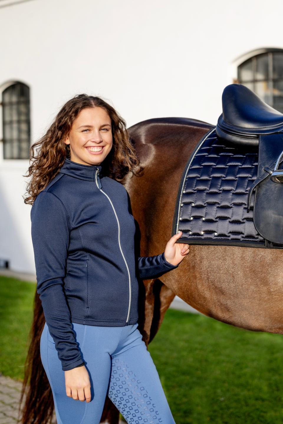 Equipage Vanabe cardigan med lynlås