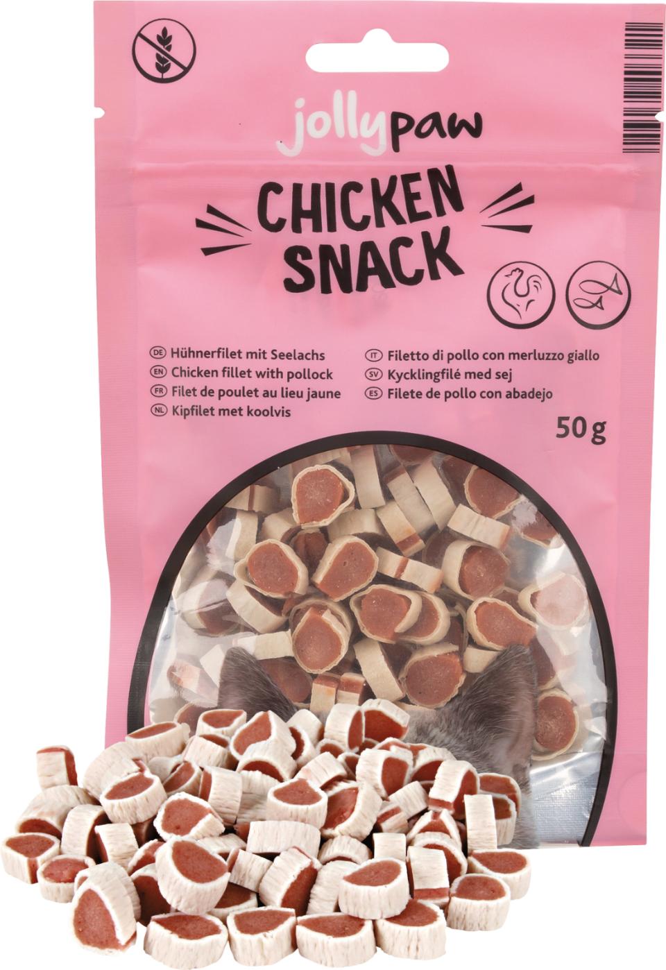 Jolly Paw Chicken Snack (kylling og sej)