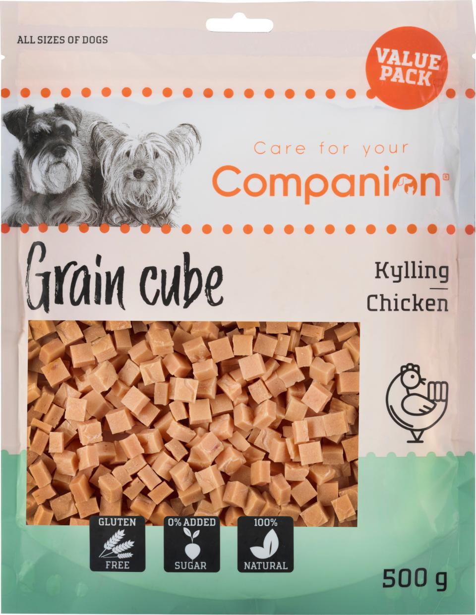 Companion Grain Cube (kylling) - Value Pack