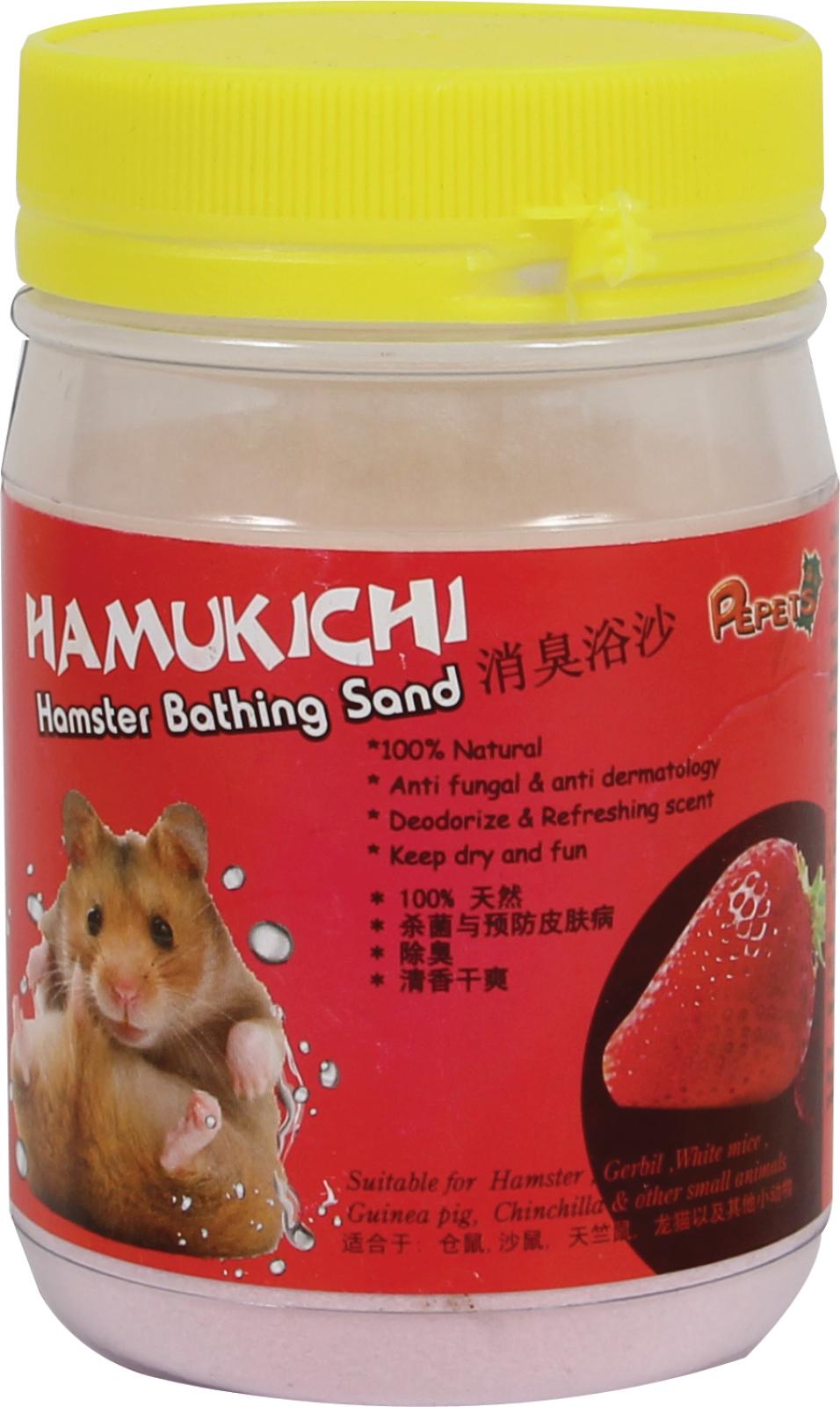 Hamster badesand med jordbærduft