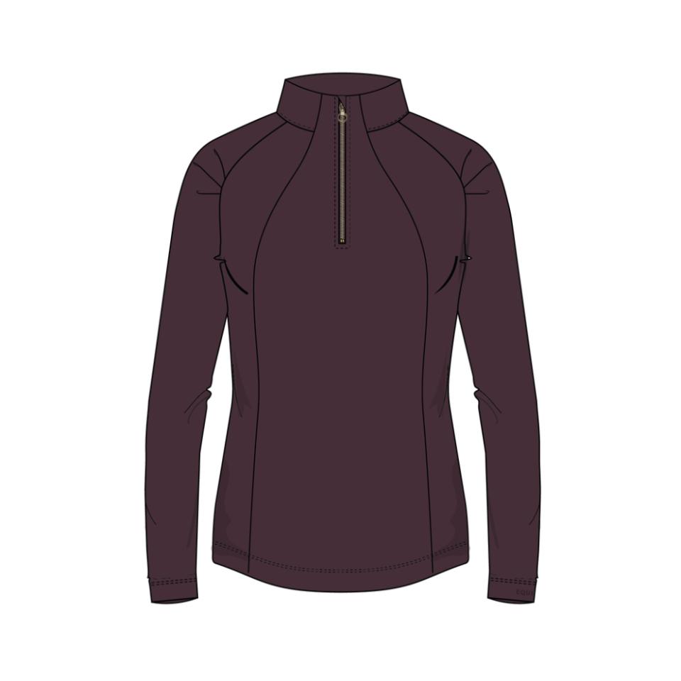 Equipage Jemma langærmet half-zip T-shirt