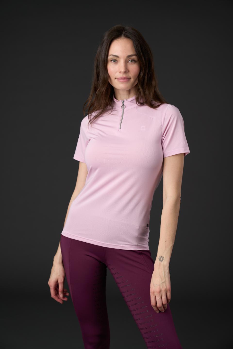 Equipage Hasty Half-zip Reitbluse mit kurzen Ärmeln