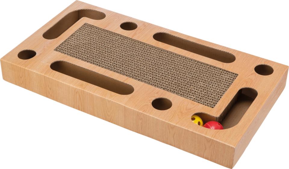 Jolly Paw Scratching cardboard with balls, catnip