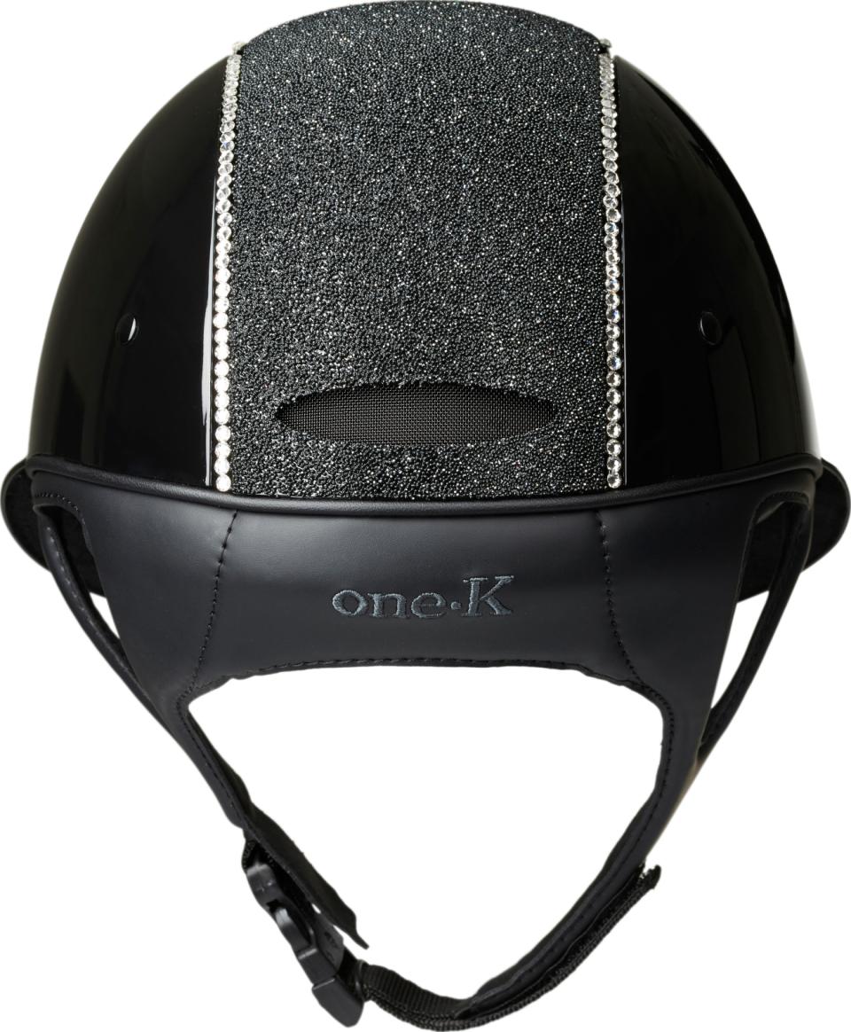 One K Avancé ridehjelm - glitter topp, swarowski pipe