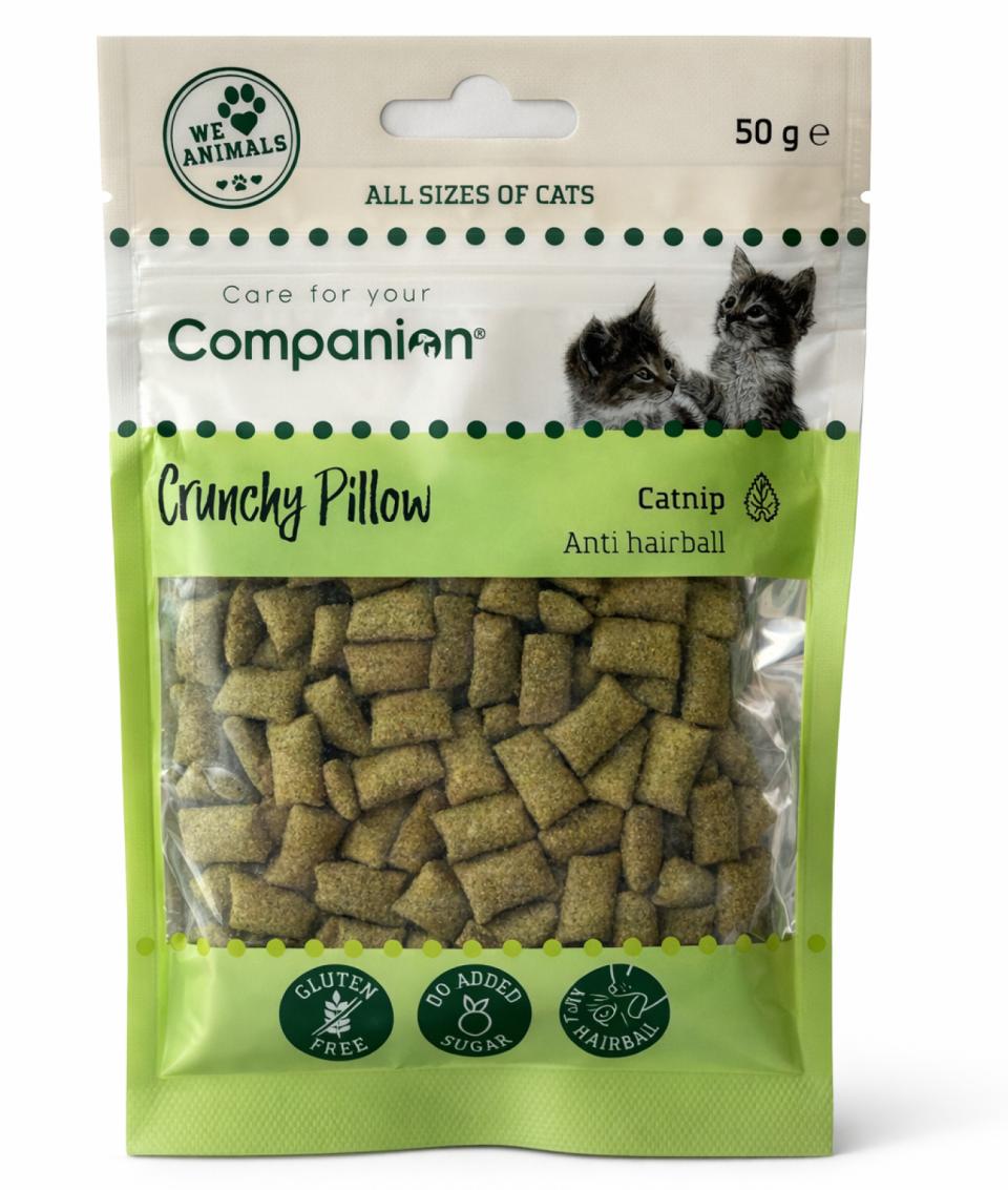 Companion kat crunchy pillow, anti-hairballs kattegodbidder