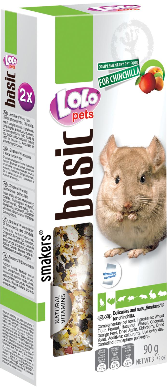 Lolo Pets Frøstænger chinchilla m. sydfr og nødder