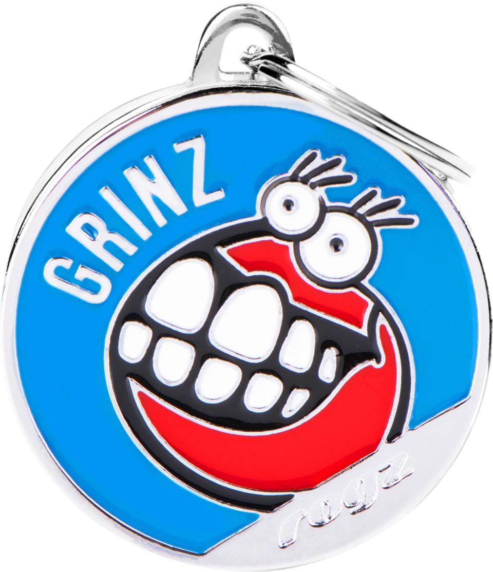 MyFamily tegn ROGZ, cirkel, Grinz, blue