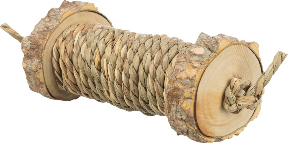 Playing roll with sea grass