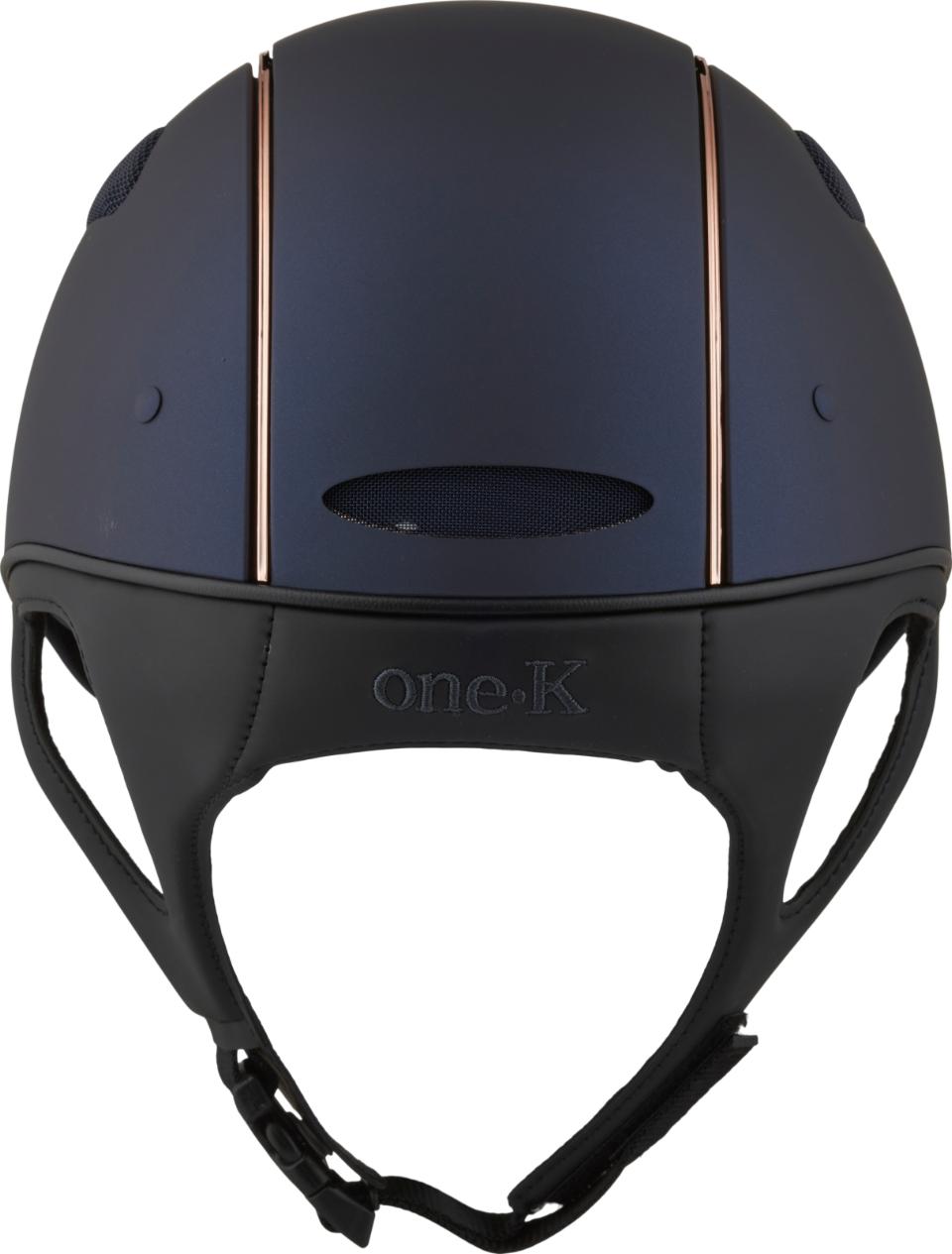 One K Defender Pro ridehjelm - mat top, rosegold pipe