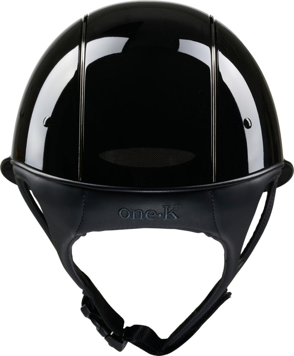 One K Avancé ridehjelm - blank topp, krom pipe