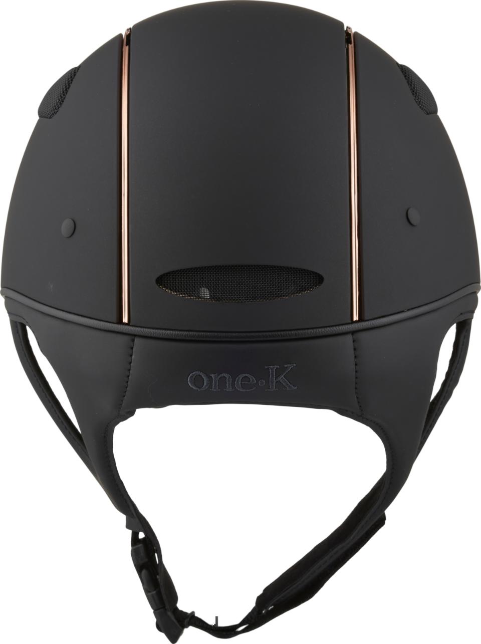 One K Defender Pro-ridehjelm - mat top, rosegold pipe