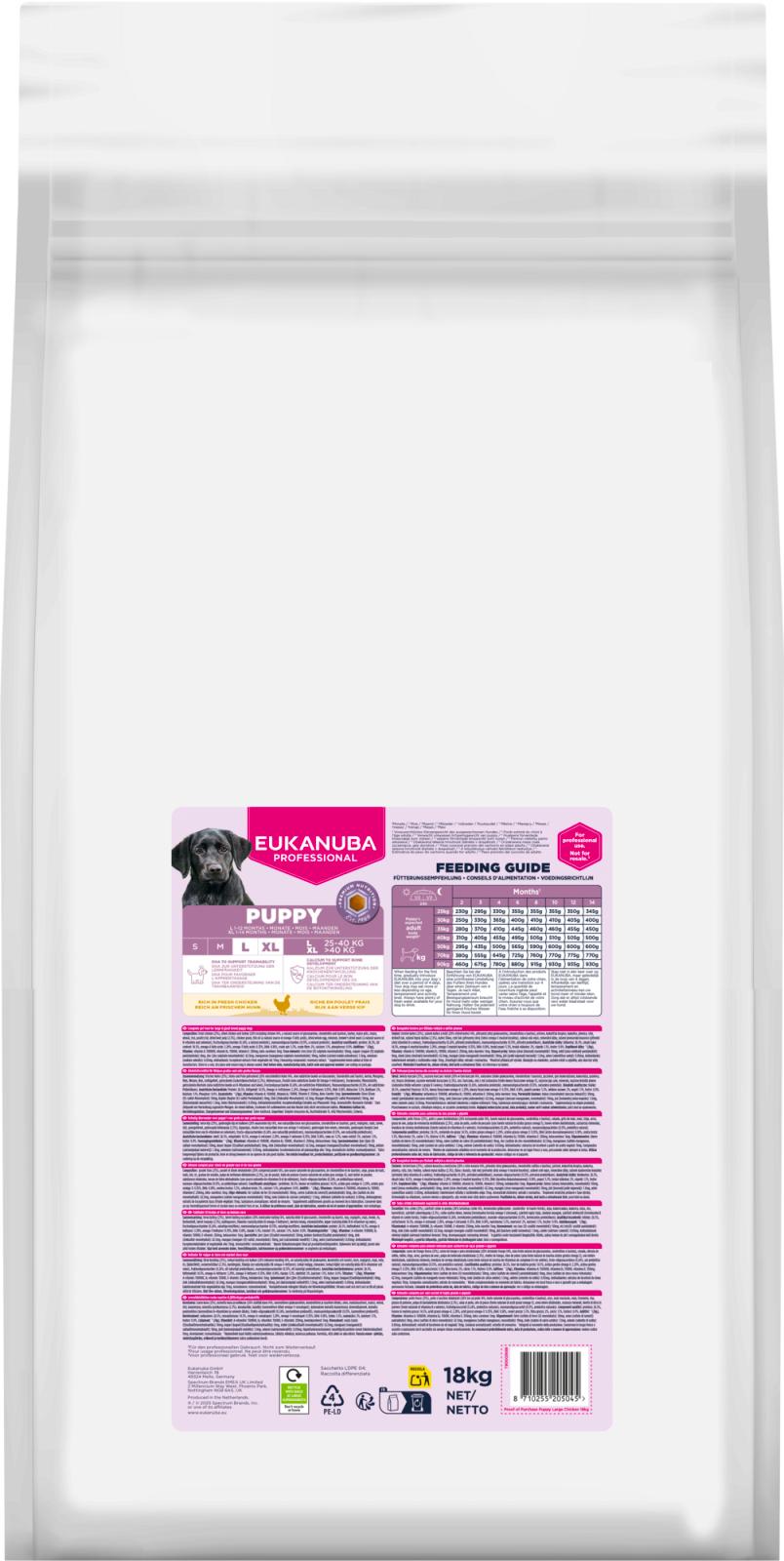 EUKANUBA PRO Puppy Large Breed kylling