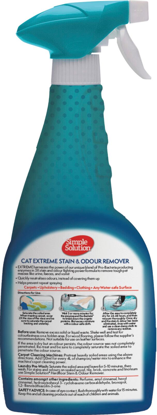 Simple Solution Extreme plet- & lugtfjerner til kat