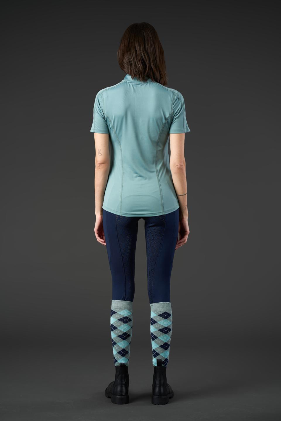 Equipage Awesome kurzärmelige Reitbluse mit Reißverschluss