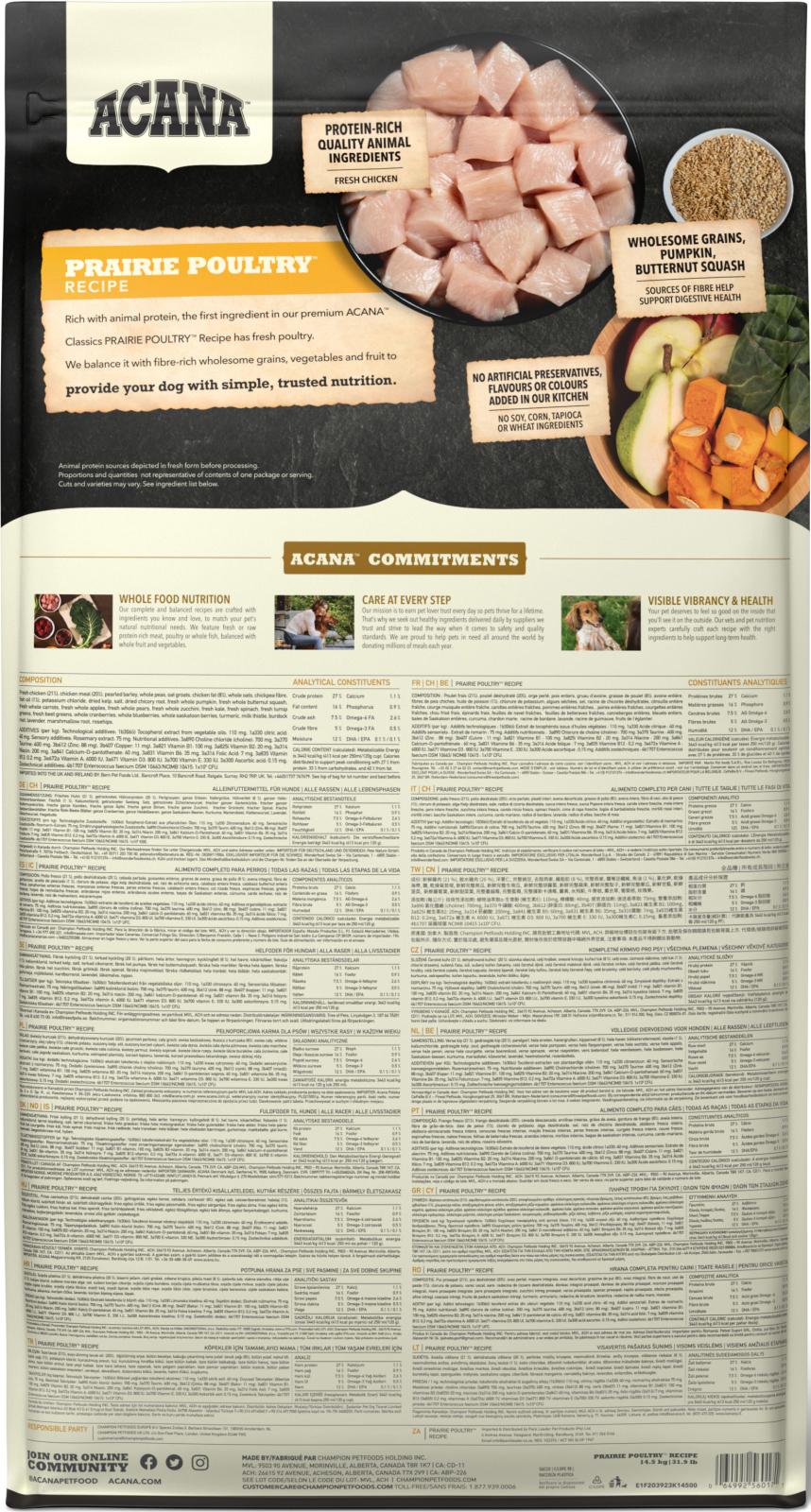 ACANA Classics Prairie Poultry (chicken)