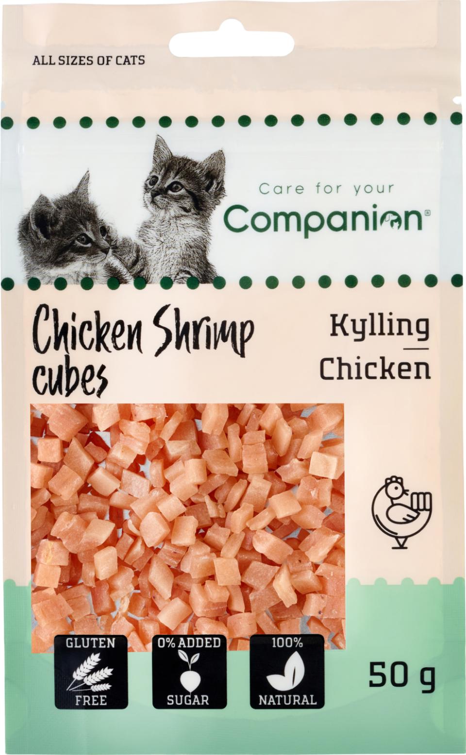 Companion Shrimp Cubes (kylling)