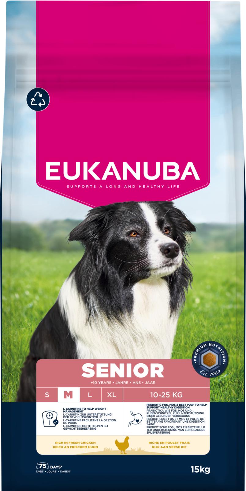 EUKANUBA Senior Medium Breed kylling