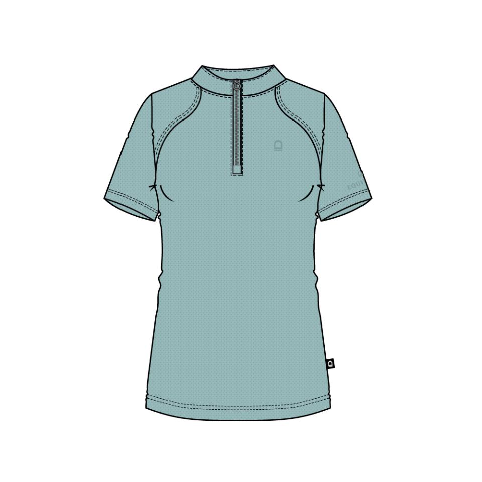 Equipage Hasty kurzärmelige Reitbluse mit Half-Zip