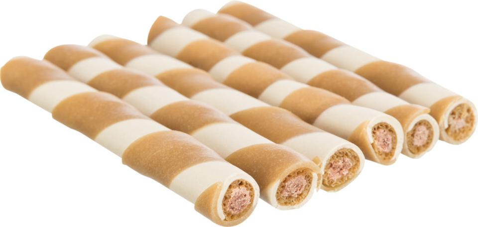 Chewing roll with chicken filling, bulk