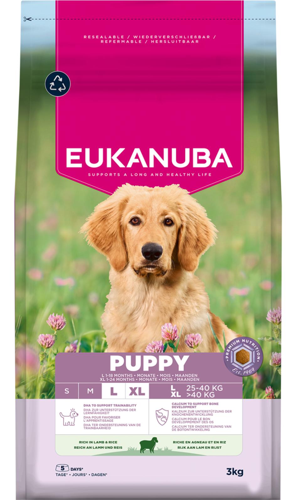 EUKANUBA Puppy Large Breed Lam & Ris