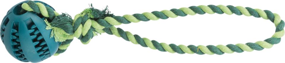 Jolly Paw Naturgummi bold på reb, mintsmag