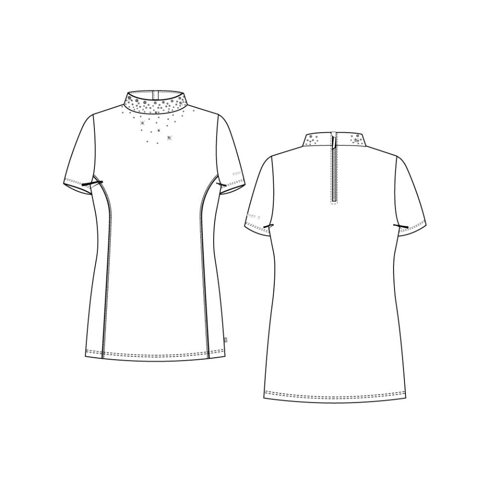 Equipage Tessa kortærmet stævnebluse