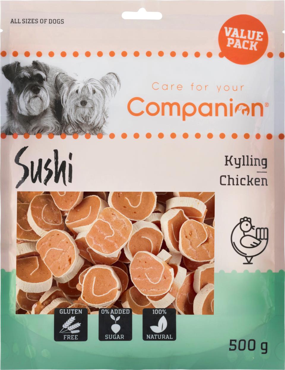 Companion Sushi (kylling) - Value Pack