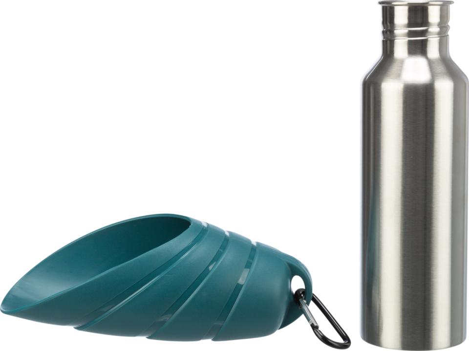 Jolly Paw Flaske med skål