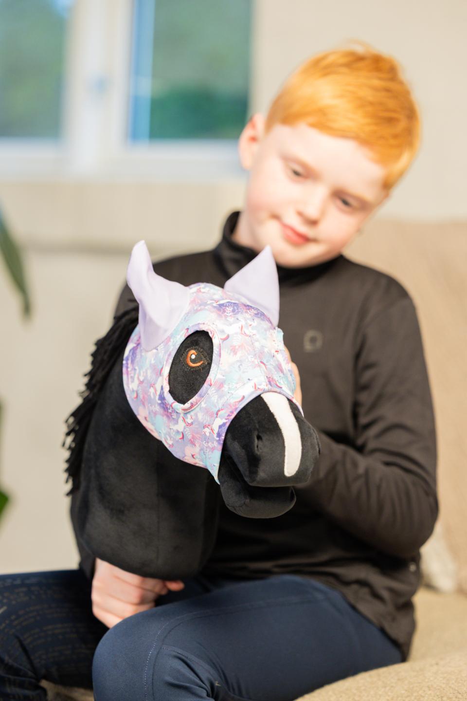My Hobby Pferderennsport Maske mit Einhorndruck
