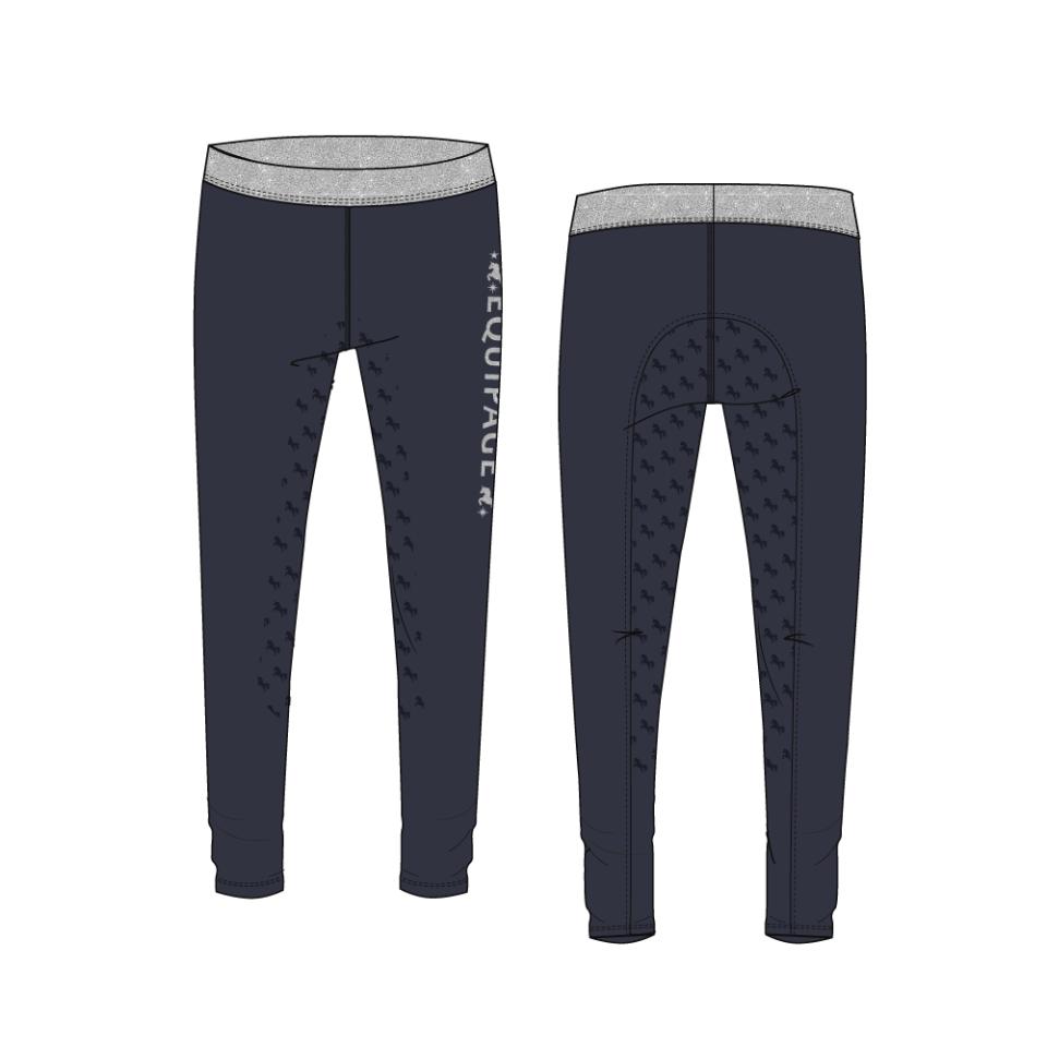 Equipage Maggie ridtights med fullt grepp för barn