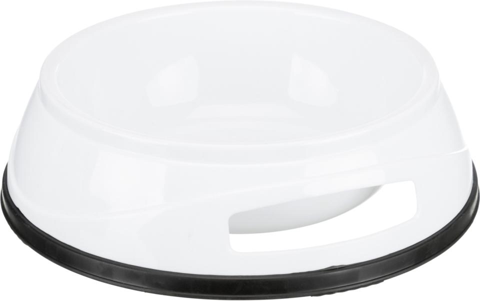 Plastskål med gummiring