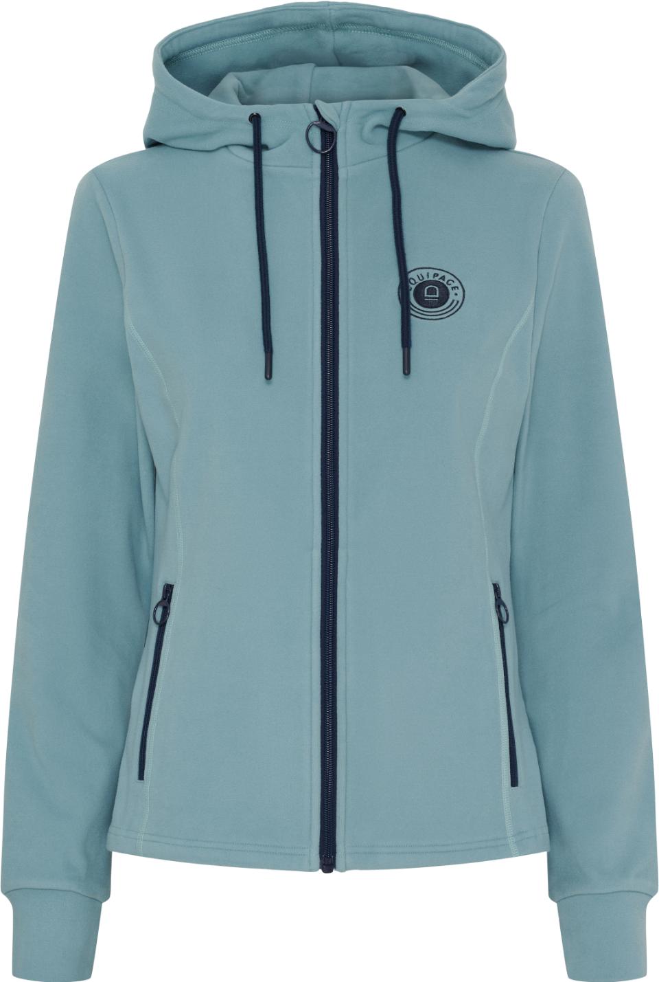 Equipage Abigail huvtröja med dragkedja