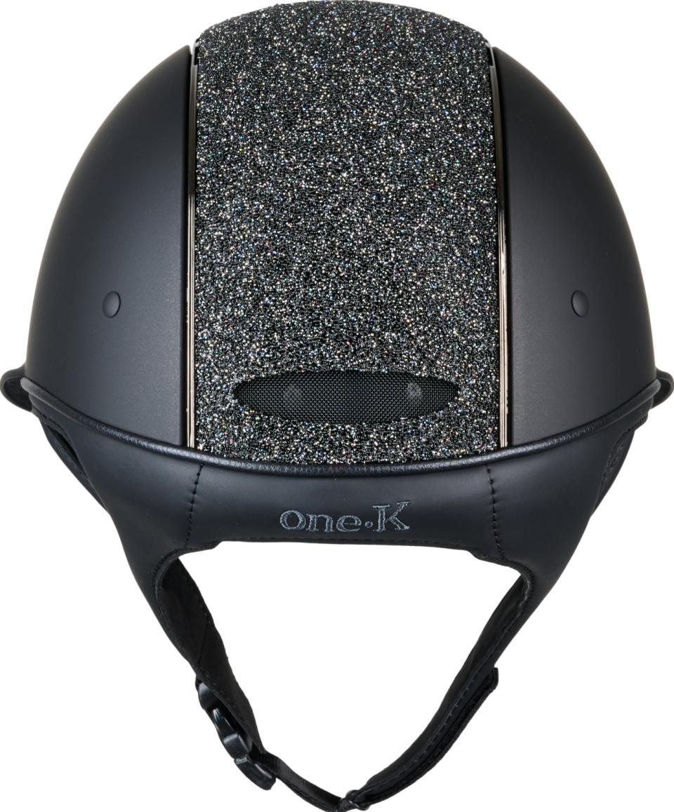 One K Avancé-ridehjelm - Glitter top og front