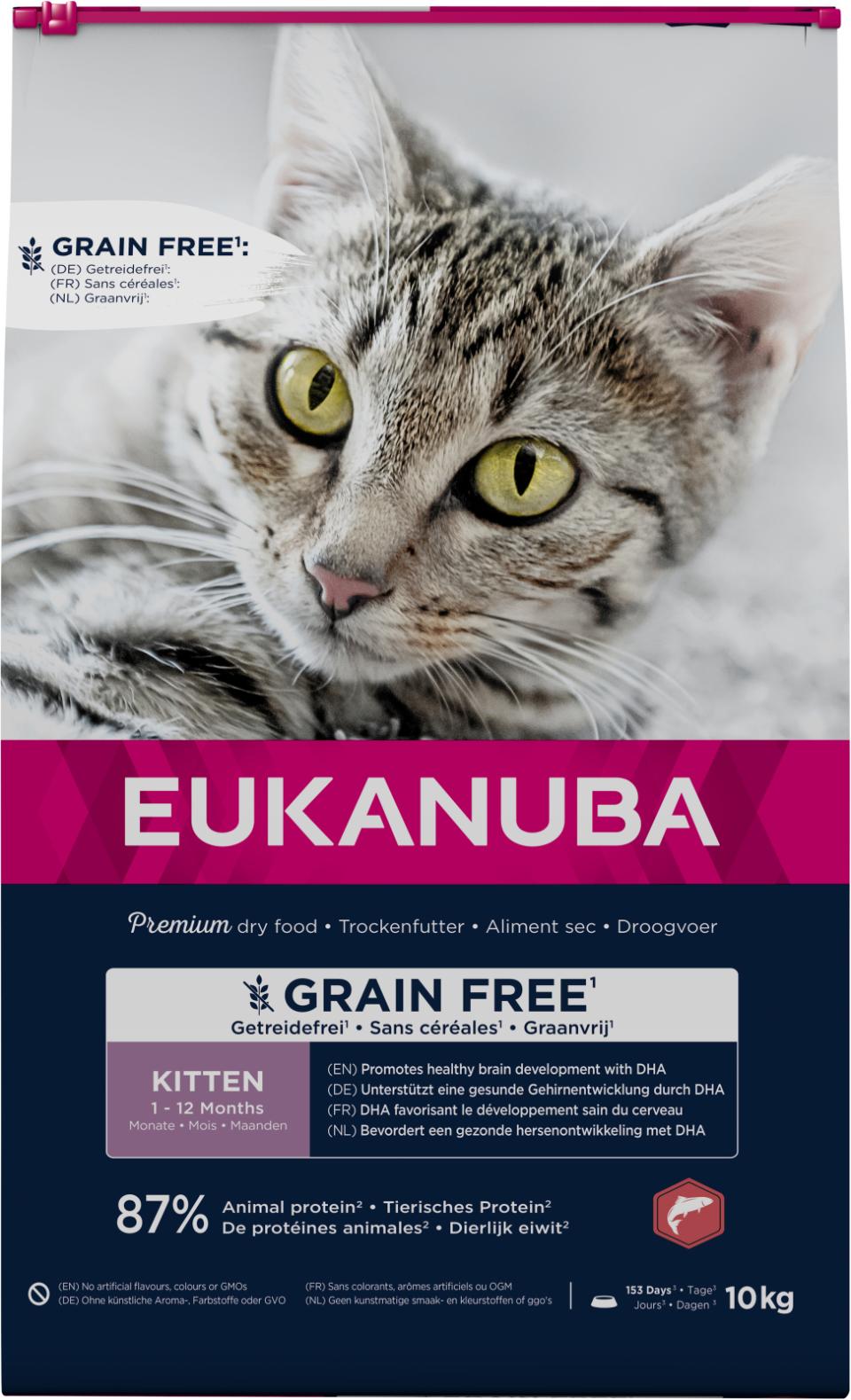 EUKANUBA CAT Kitten Grainfree Laks