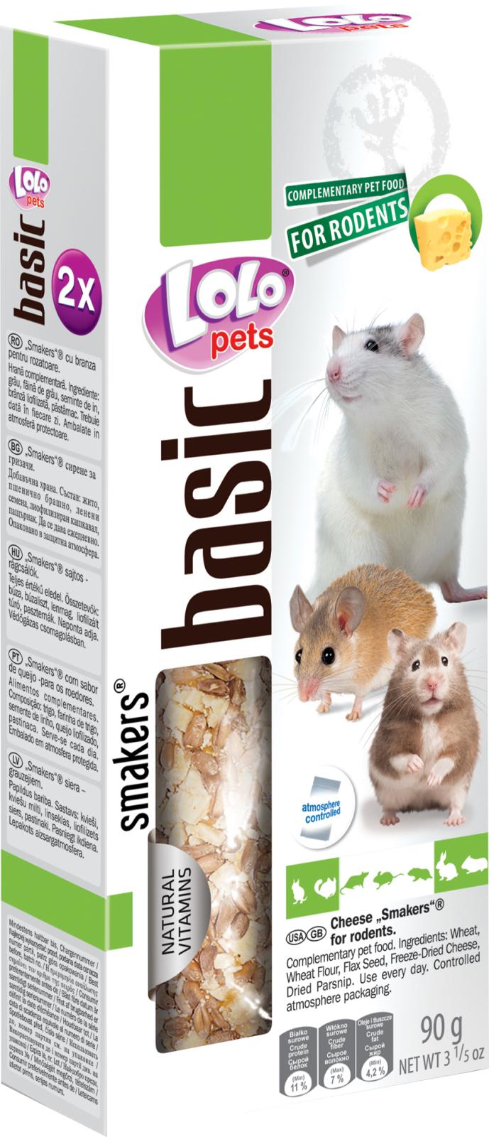 Lolo Pets Frøstænger gnaver/Kanin m. ost