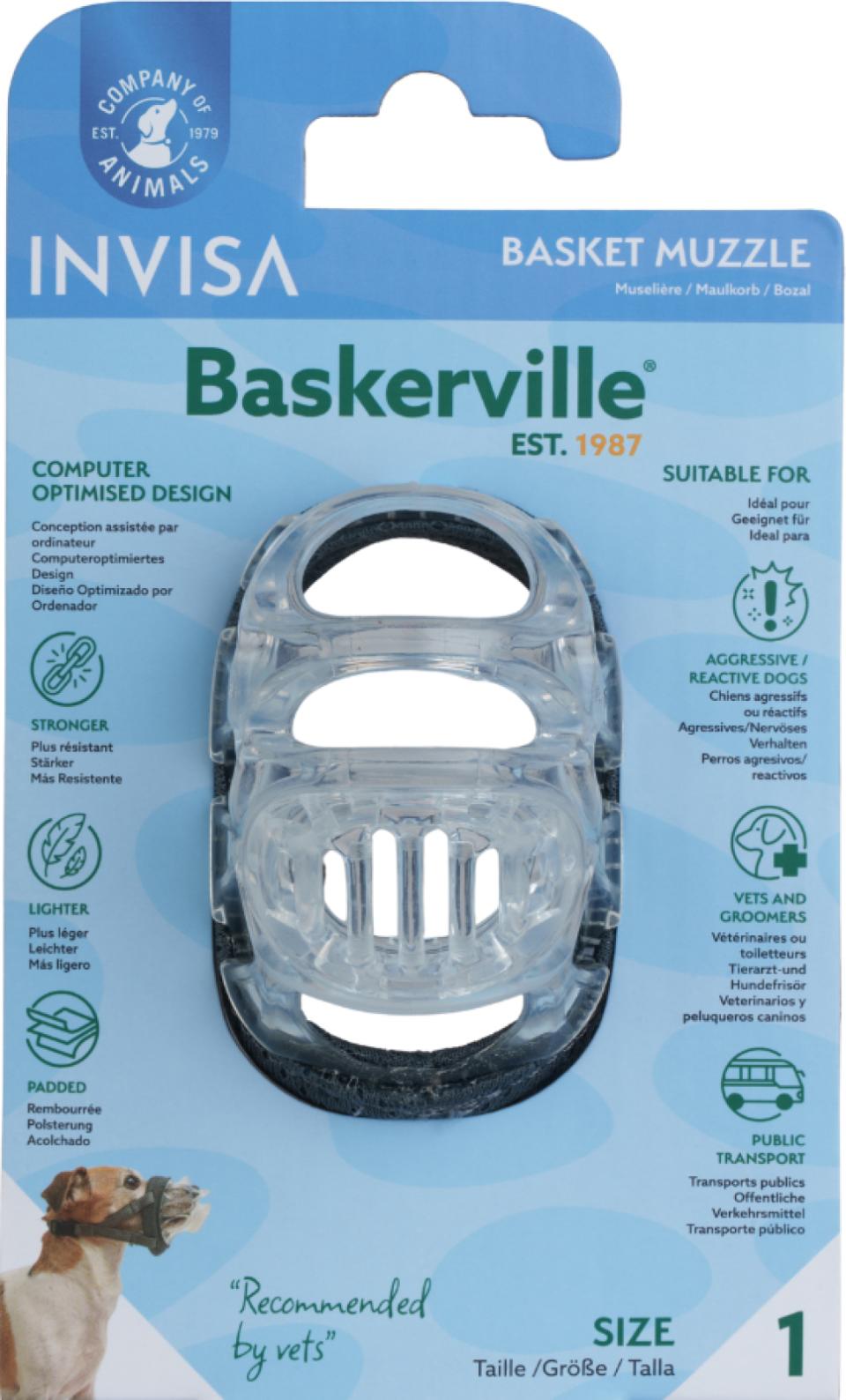 Baskerville INVISA munnkurv