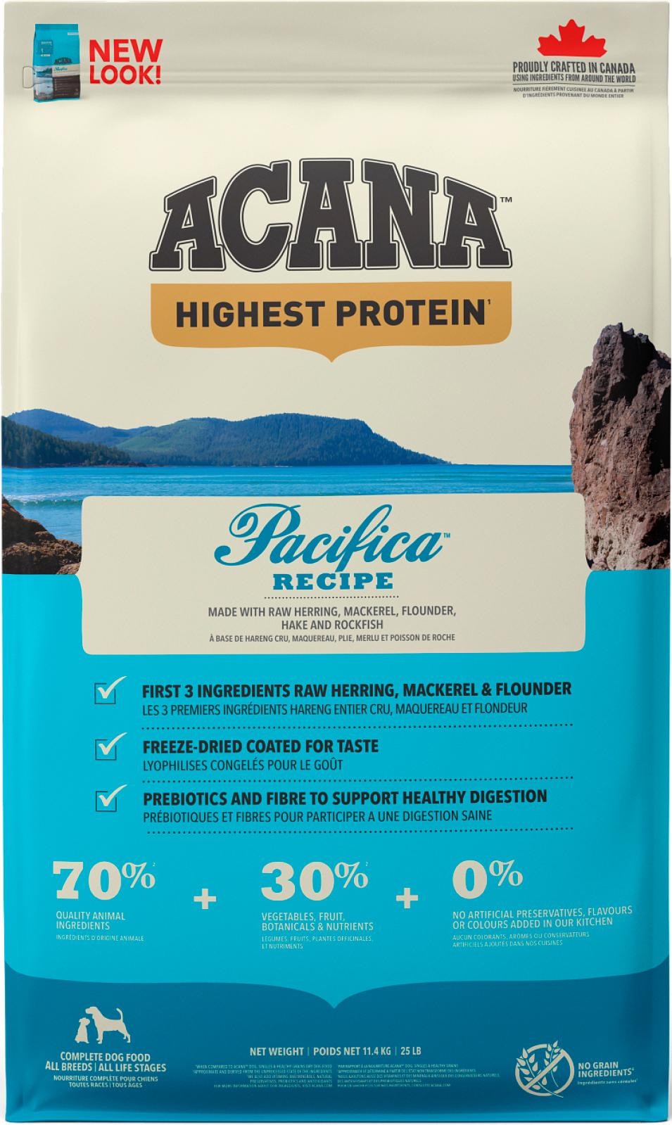 ACANA Highest Protein Dog Pacifica (makrel)