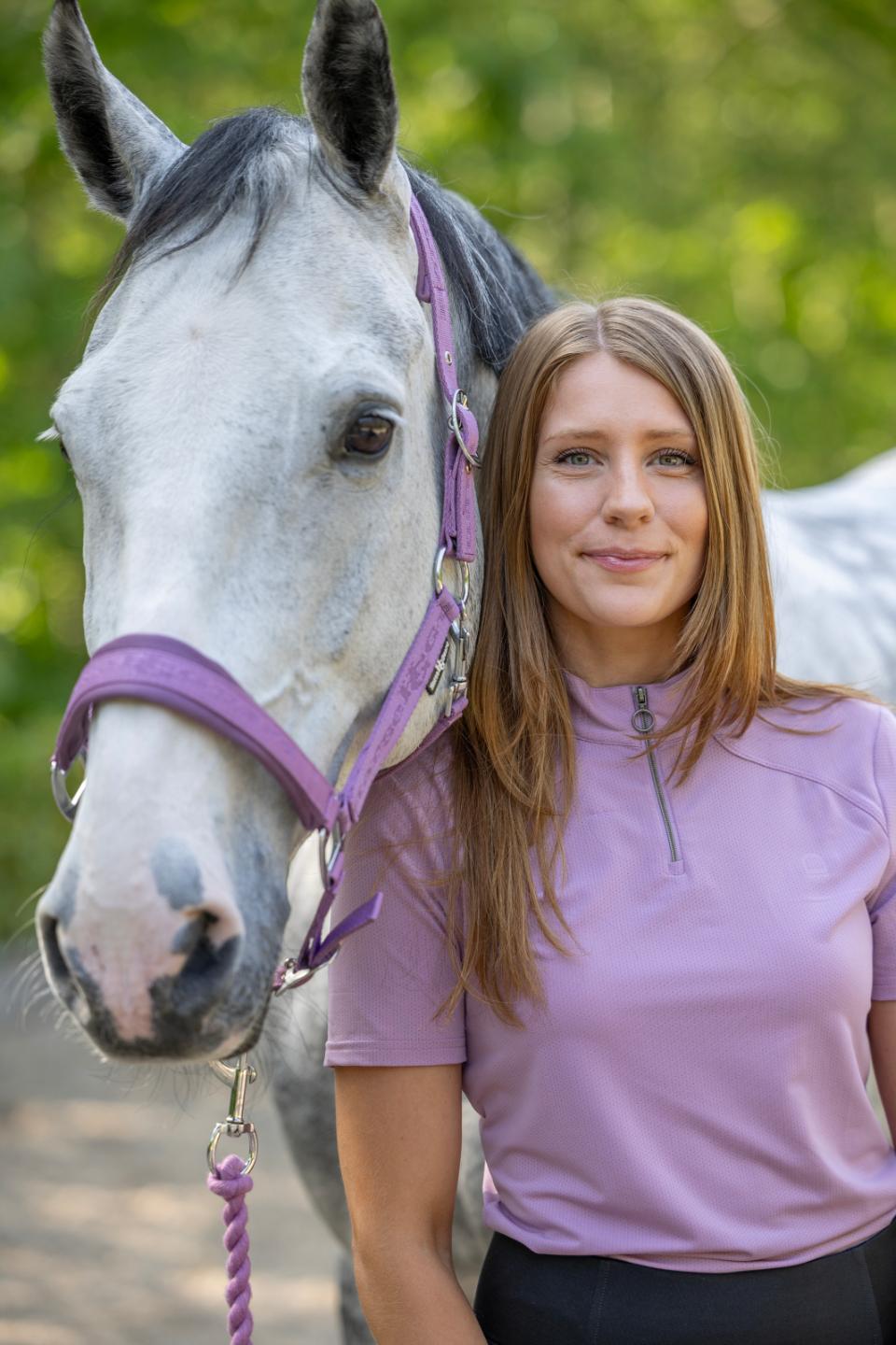 Equipage Hasty kurzärmelige Reitbluse mit Half-Zip