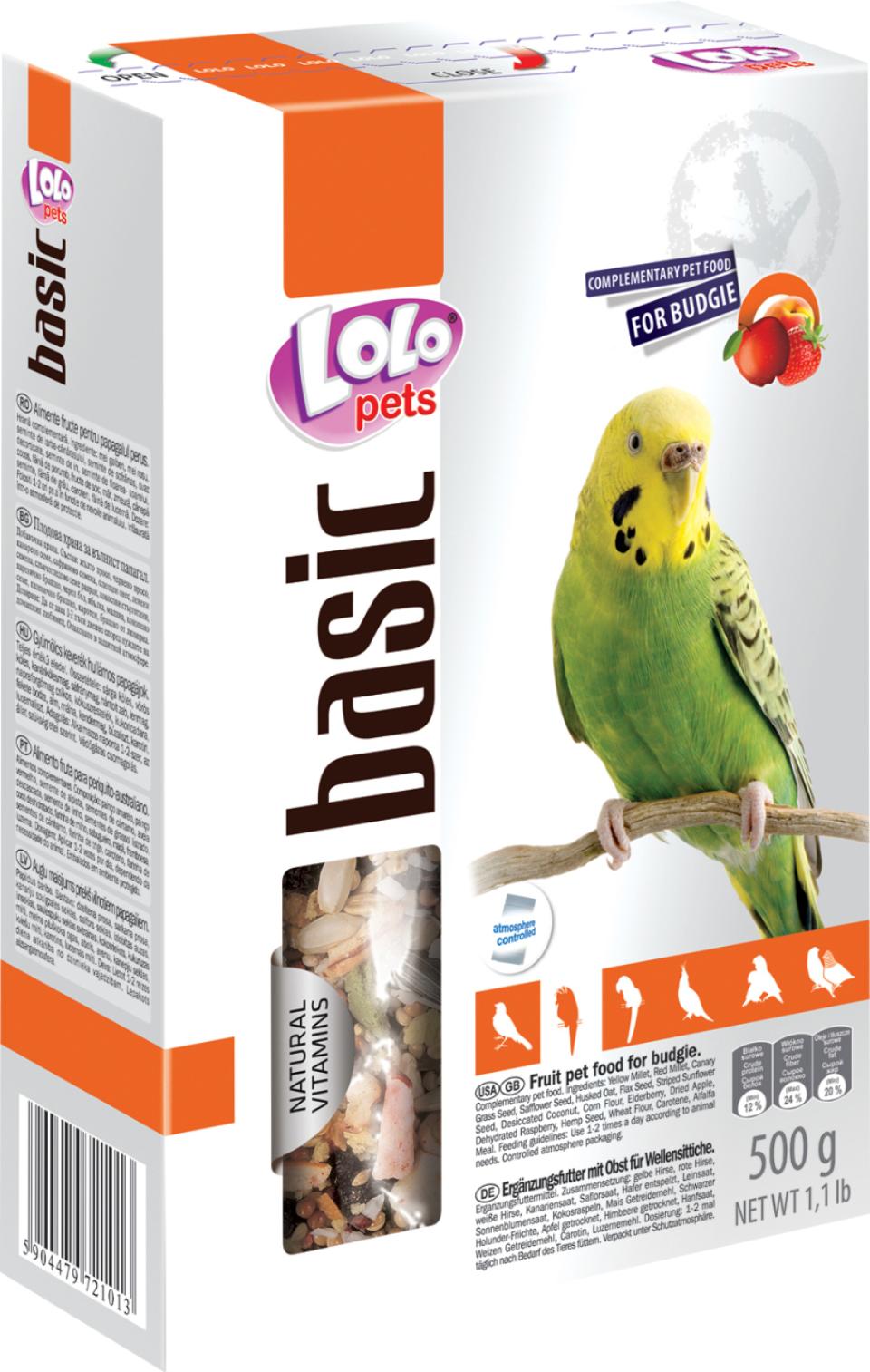 Lolo Pets Undulatfoder med frugt