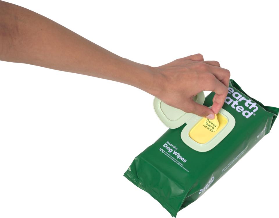 Earth Rated vådservietter, lavendel, 20x20 cm