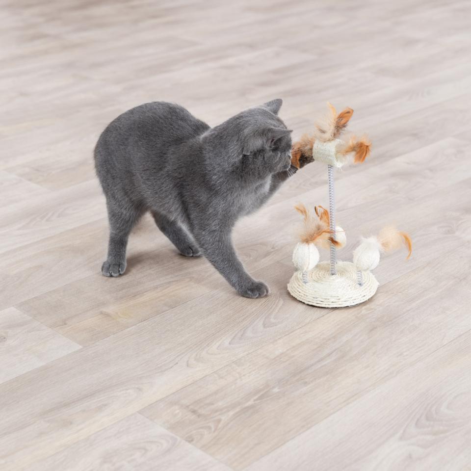 Luffa-Spielzeug auf Spiralfedern, Sisal