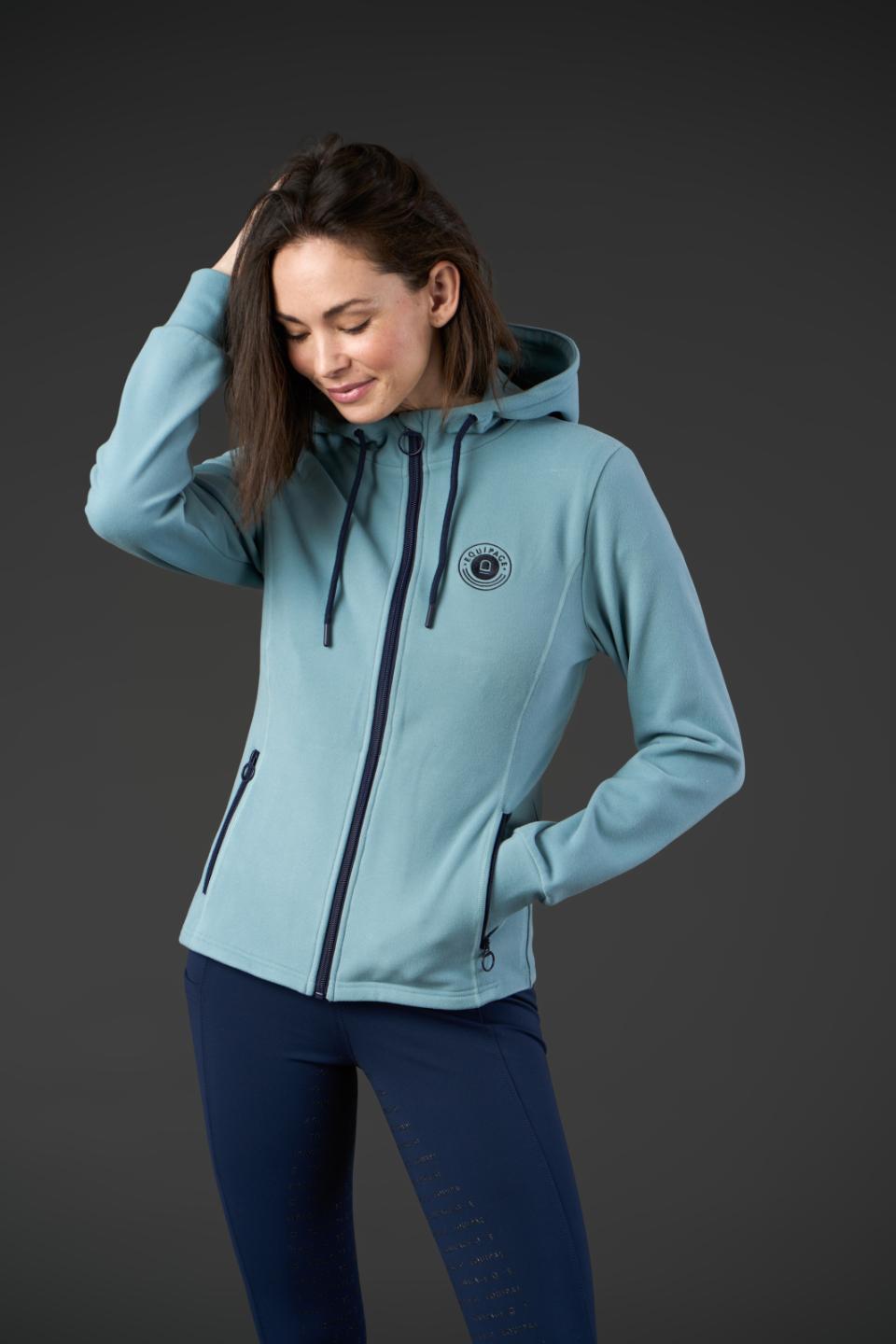 Equipage Abigail huvtröja med dragkedja