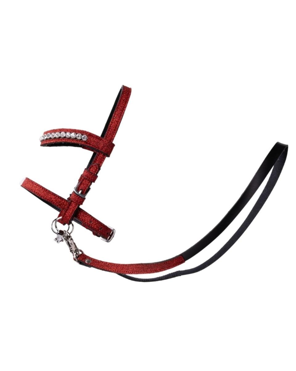 My Hobby Horse Bridle, red glitter