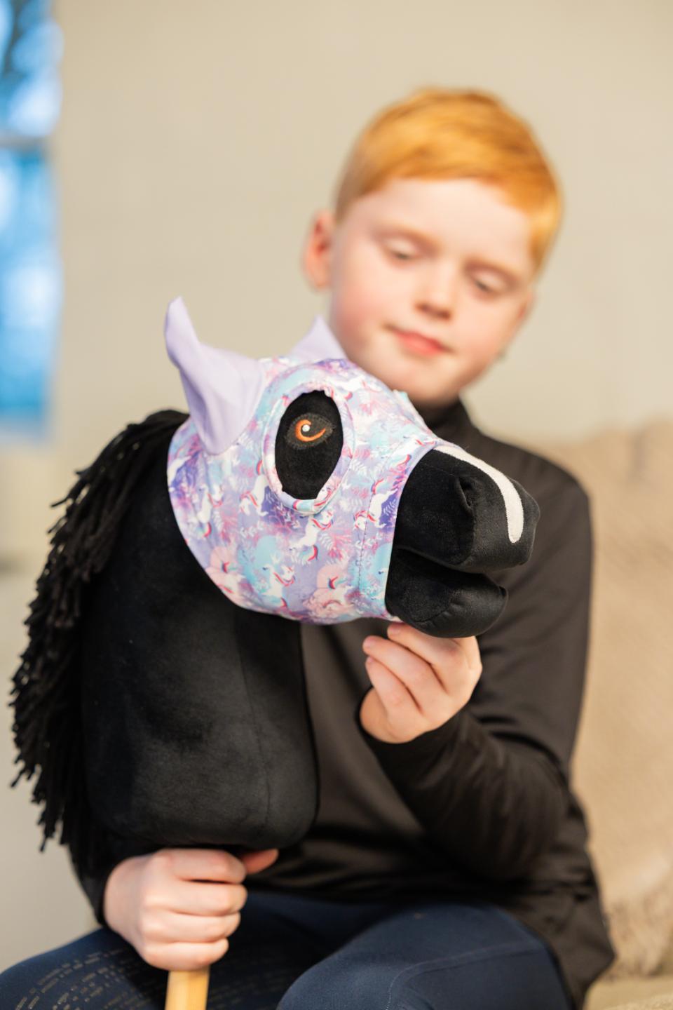 My Hobby Pferderennsport Maske mit Einhorndruck