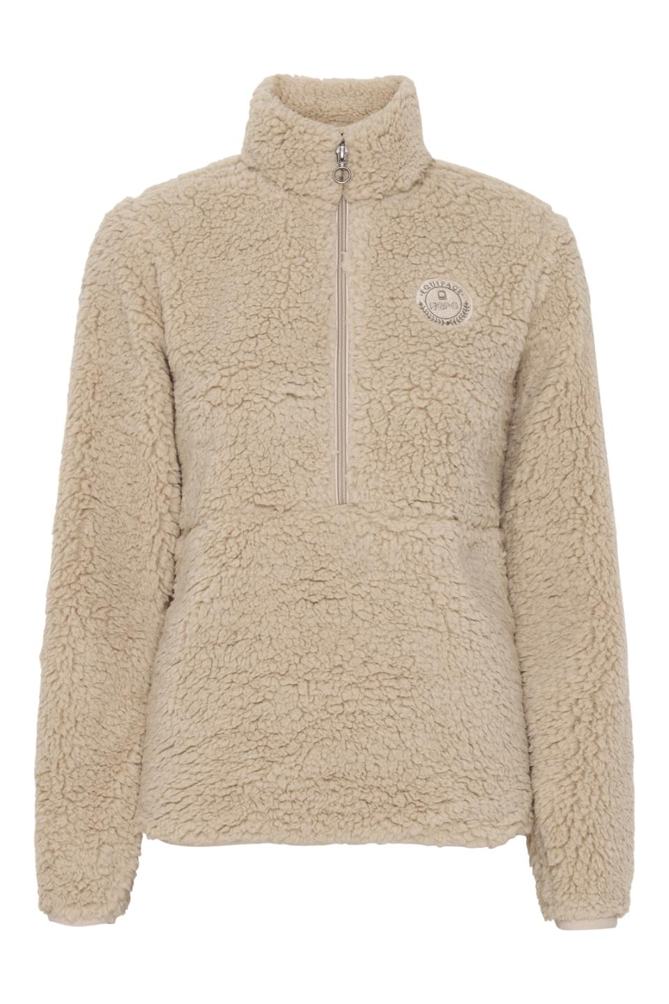 Equipage Joelle half-zip teddy ridejakke