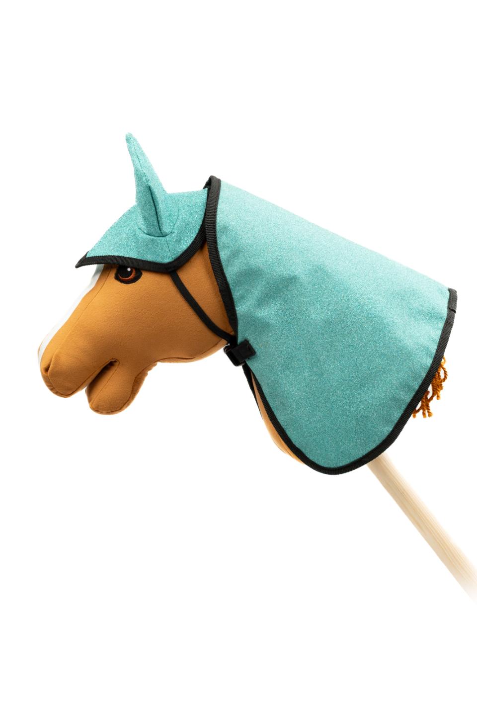 My Hobby Horse Blanket & Ear Bonnet, blue glitter