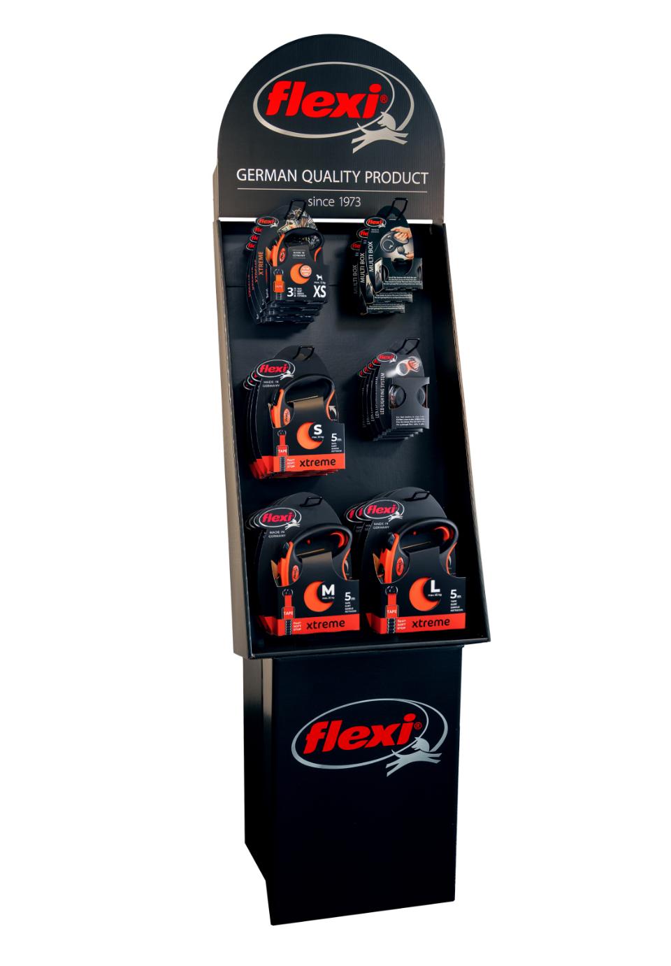 Flexi-display med 6 krokar, 1-sidig