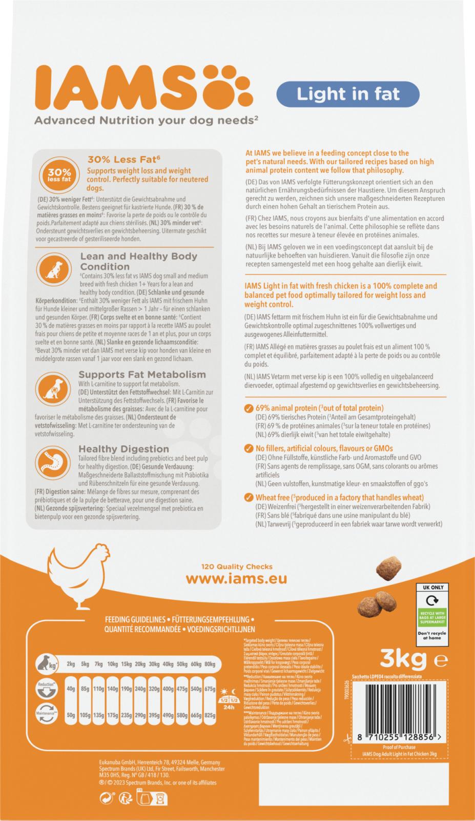 IAMS Adult Light in fat med kylling