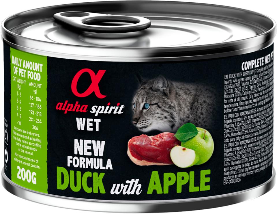 AlphaSpirit CAT Duck with green apple (And med grønt æble)