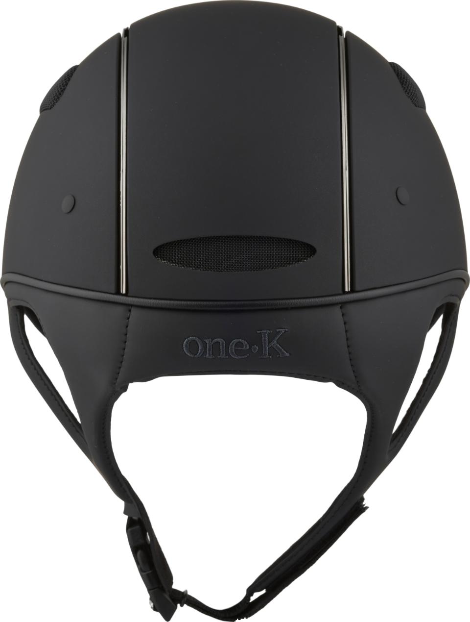 One K Defender Pro-ridehjelm - krom front, krom pipe